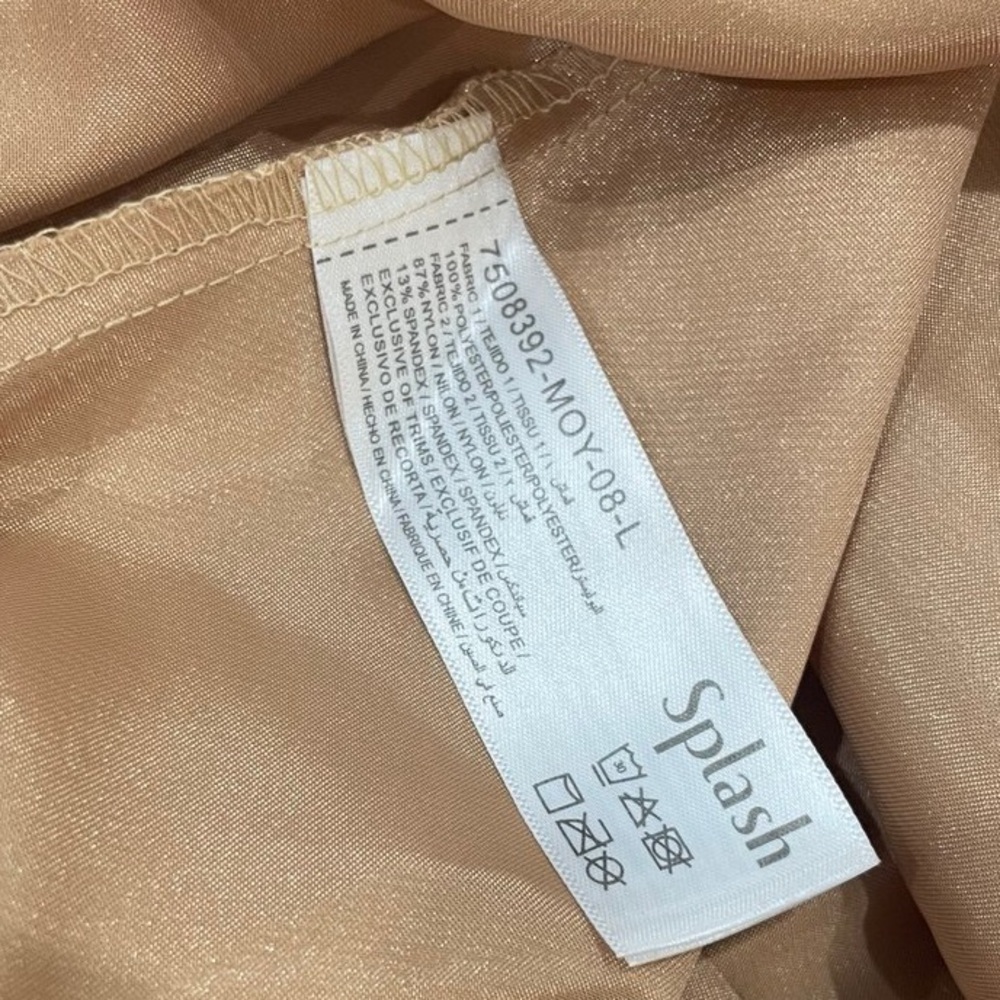 Champagne Maxi Slip Dress - Picture 6 of 7